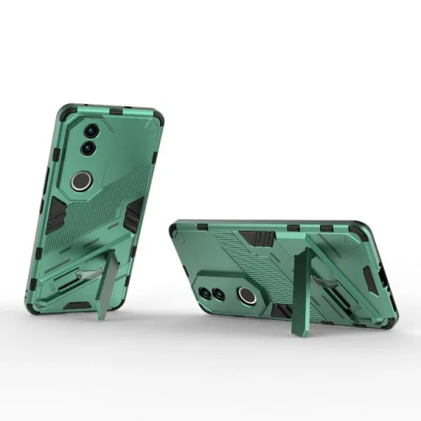 BIB Ochranný obal so stojanom pre Vivo V50 5G zelený
