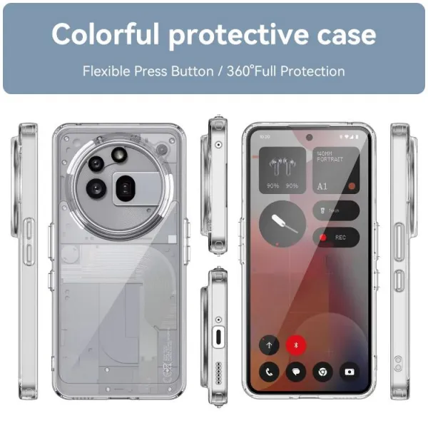 CRYSTAL Ochranný obal pre Nothing Phone (3a) Pro priehľadný