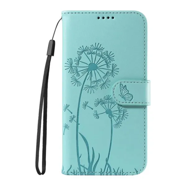 ART DANDELION Peňaženkové puzdro pre Oppo A5 Pro 5G svetlozelené