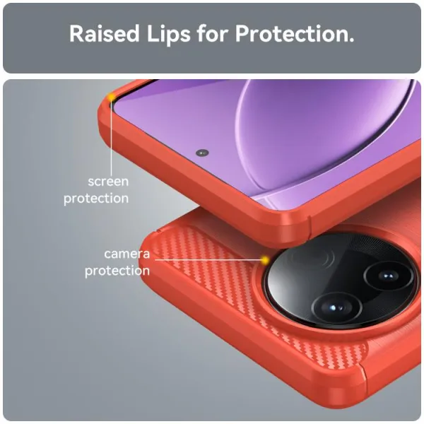 FLEXI TPU Ochranný kryt Xiaomi Poco F7 Pro červený