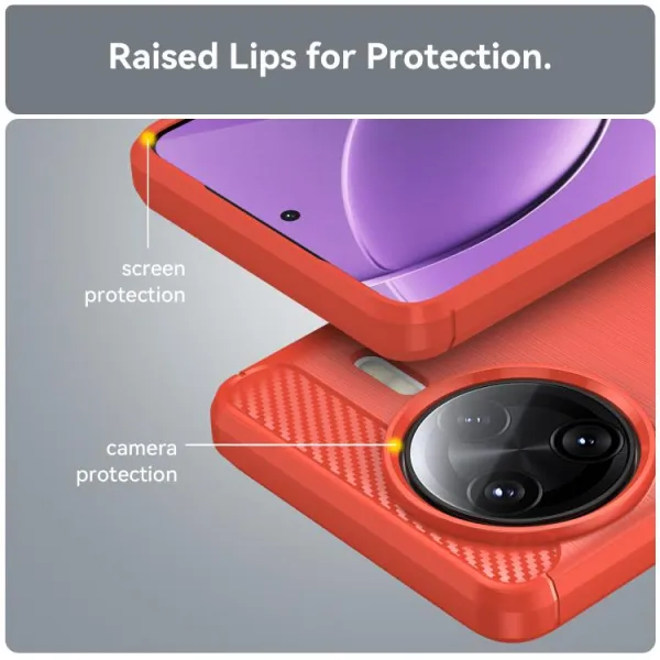 FLEXI TPU Ochranný kryt Xiaomi Poco F7 Ultra červený