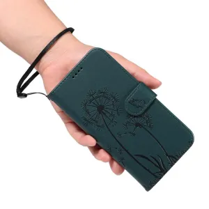 ART DANDELION Peňaženkové puzdro pre Oppo A5 Pro 5G tmavozelené