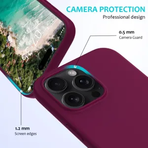 RUBBER Ochranný kryt pre Apple iPhone 16 Pro bordový
