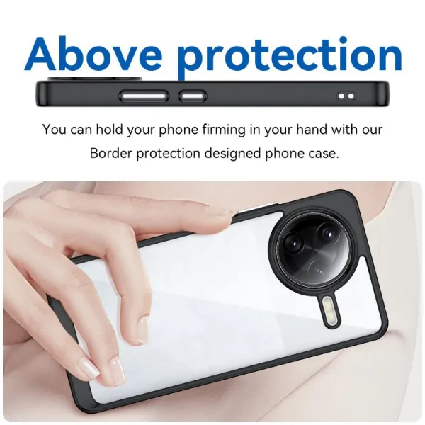 CRYSTAL Ochranný kryt pre Xiaomi Poco F7 Ultra čierny