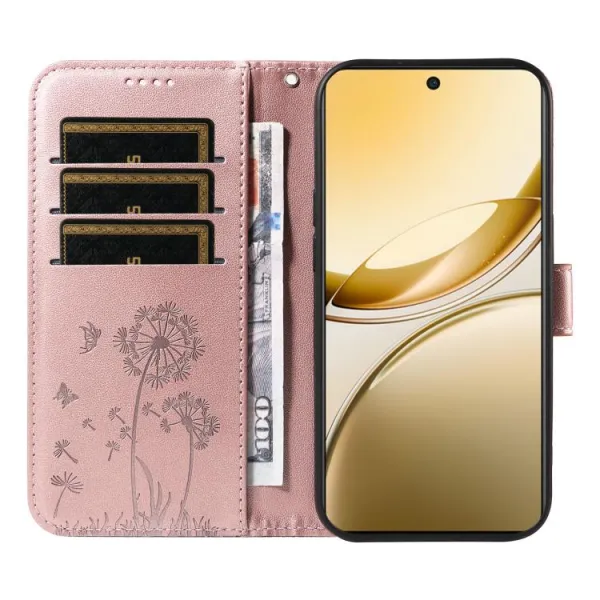 ART DANDELION Peňaženkové puzdro pre Vivo V50 5G ružové