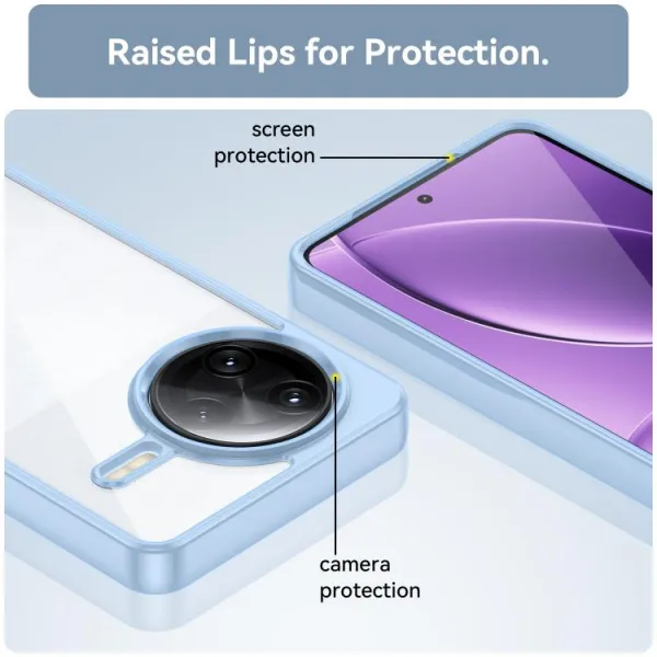 CRYSTAL Ochranný kryt pre Xiaomi Poco F7 Ultra modrý
