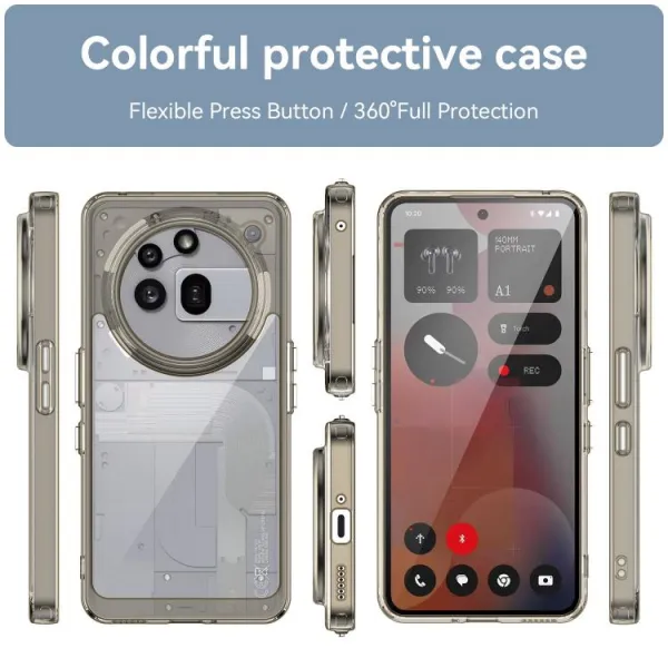 CRYSTAL Ochranný obal pre Nothing Phone (3a) Pro šedý