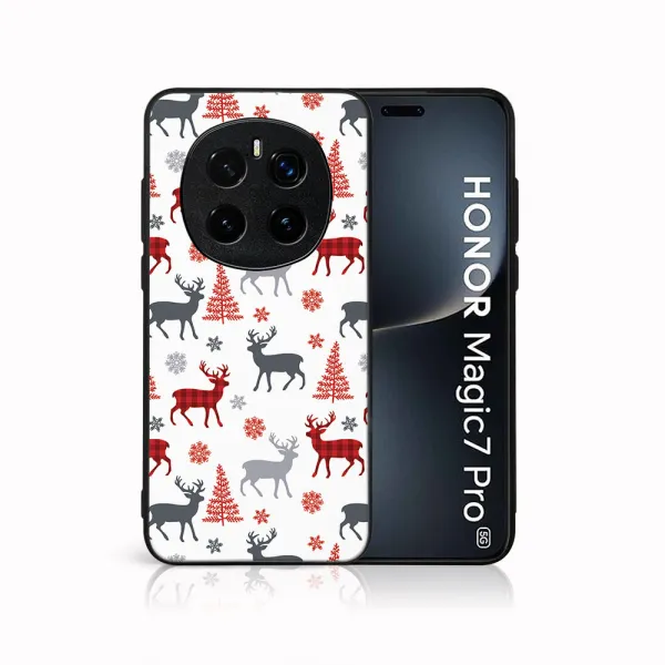 MY ART Kryt s vianočným dizajnom Honor Magic7 Pro 5G DEER (068)