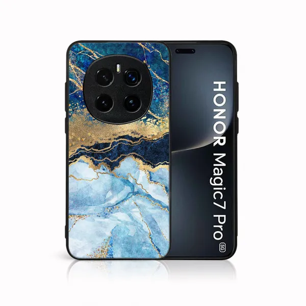 MY ART Ochranný kryt pre Honor Magic7 Pro 5G BLUE MARBLE (141)