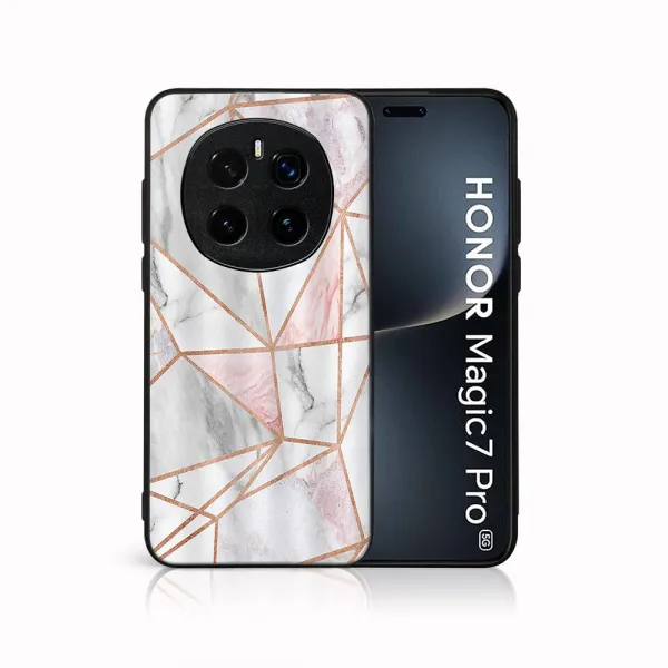 MY ART Ochranný kryt pre Honor Magic7 Pro 5G PINK MARBLE (143)