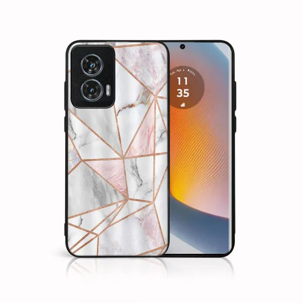 MY ART Ochranný kryt pre Motorola Edge 50 Fusion PINK MARBLE (143)
