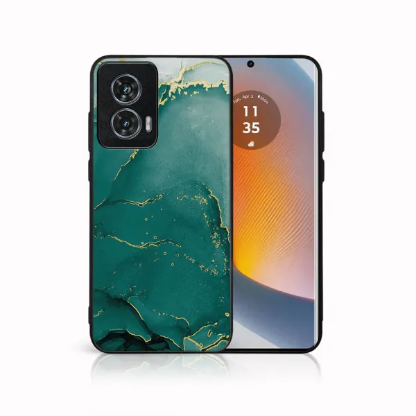 MY ART Ochranný kryt pre Motorola Edge 50 Fusion GREEN MARBLE (145)