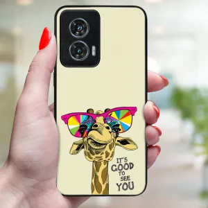 MY ART Ochranný kryt pre Motorola Edge 50 Fusion GIRAFFE (180)