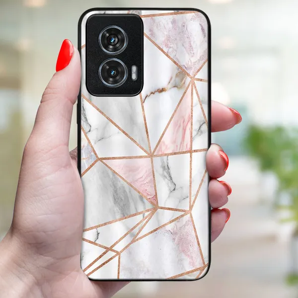 MY ART Ochranný kryt pre Motorola Edge 50 Fusion PINK MARBLE (143)