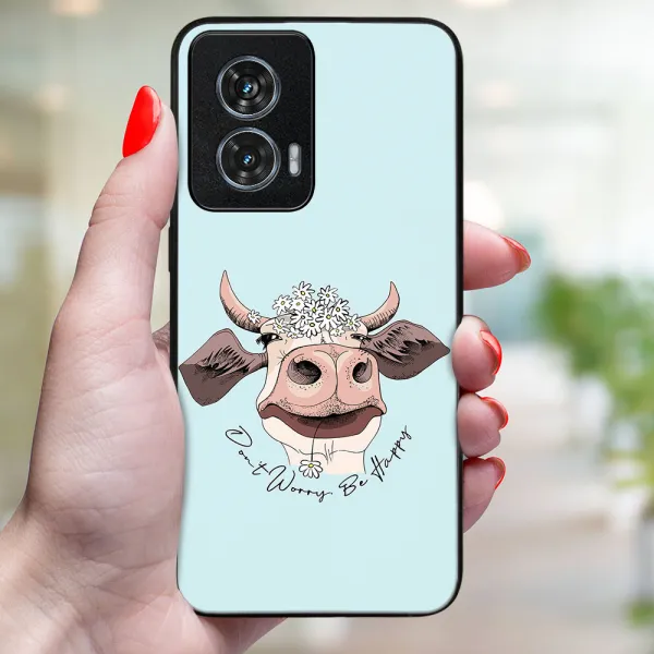 MY ART Ochranný kryt pre Motorola Edge 50 Fusion HAPPY COW (181)