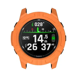 TPU HALF COVER Kryt pre Garmin Descent G2 oranžový