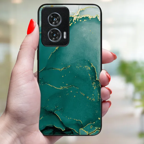 MY ART Ochranný kryt pre Motorola Edge 50 Fusion GREEN MARBLE (145)