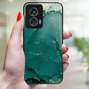 MY ART Ochranný kryt pre Motorola Edge 50 Fusion GREEN MARBLE (145)