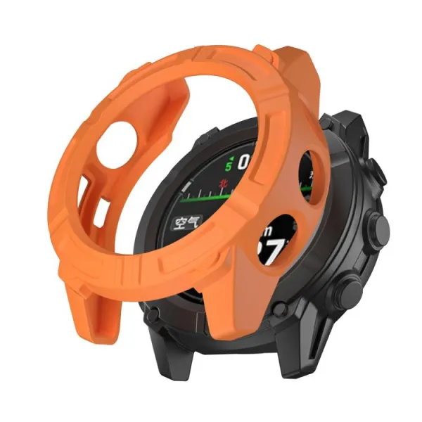 TPU HALF COVER Kryt pre Garmin Descent G2 oranžový