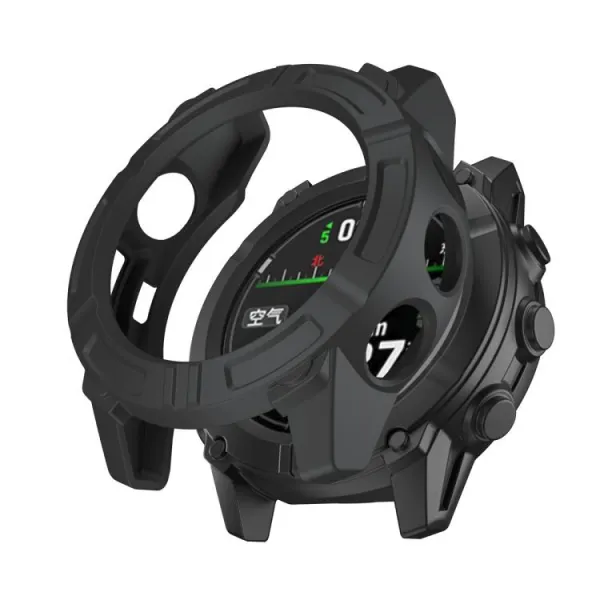 TPU HALF COVER Kryt pre Garmin Descent G2 čierny