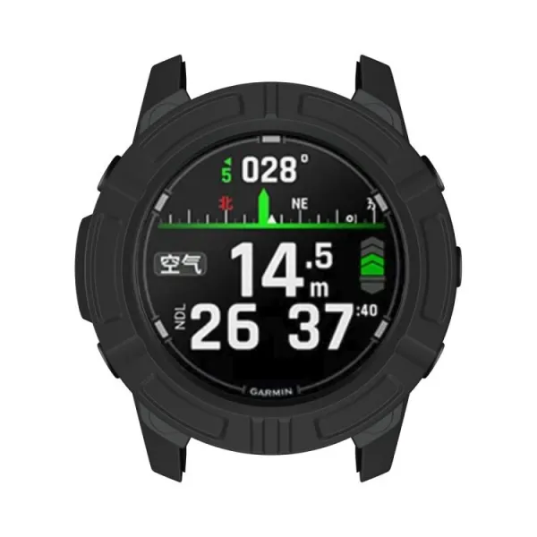 TPU HALF COVER Kryt pre Garmin Descent G2 čierny
