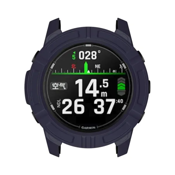 TPU HALF COVER Kryt pre Garmin Descent G2 tmavomodrý