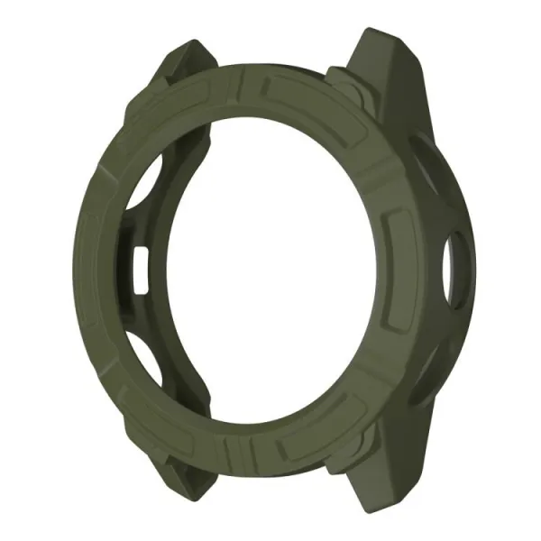 TPU HALF COVER Kryt pre Garmin Descent G2 tmavozelený