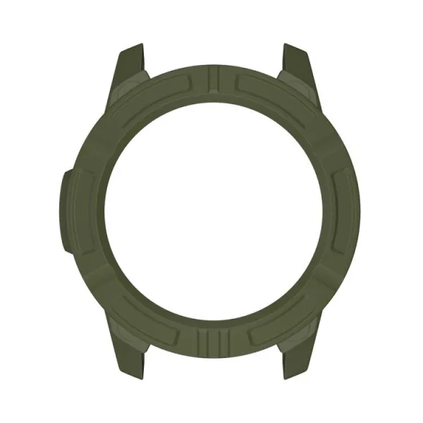 TPU HALF COVER Kryt pre Garmin Descent G2 tmavozelený
