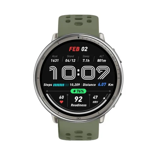 HOLE Silikónový remienok pre Amazfit Active 2 tmavozelený