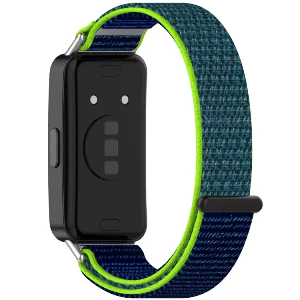 NYLON Vymeniteľný remienok pre Huawei Band 10 / Band 9 / Band 8 modro-zelený