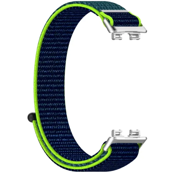 NYLON Vymeniteľný remienok pre Huawei Band 10 / Band 9 / Band 8 modro-zelený