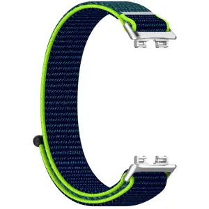 NYLON Vymeniteľný remienok pre Huawei Band 10 / Band 9 / Band 8 modro-zelený