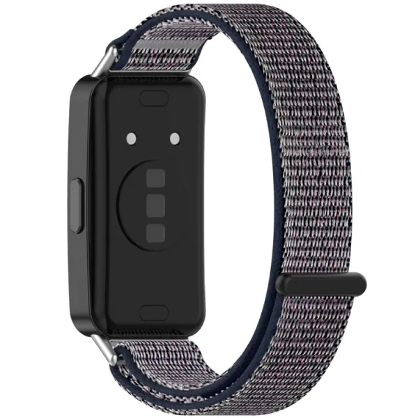 NYLON Vymeniteľný remienok pre Huawei Band 10 / Band 9 / Band 8 šedo-fialový