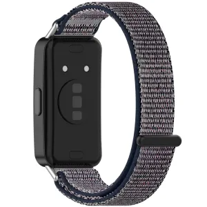 NYLON Vymeniteľný remienok pre Huawei Band 10 / Band 9 / Band 8 šedo-fialový