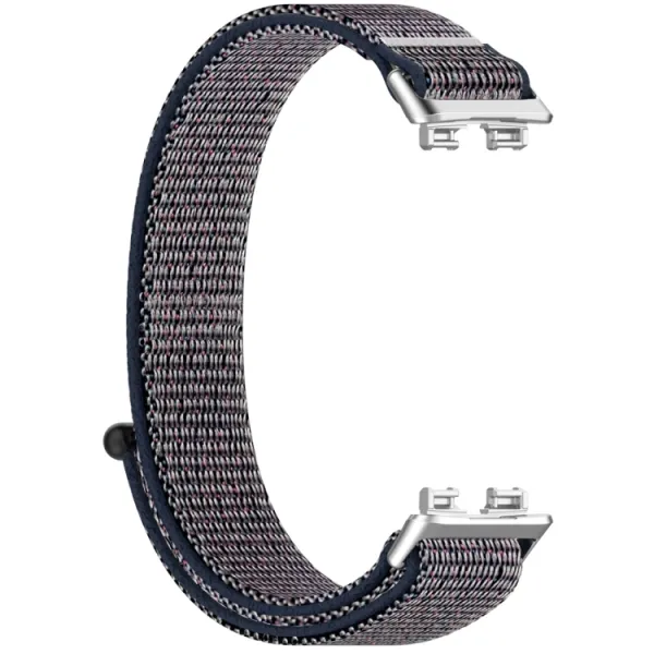 NYLON Vymeniteľný remienok pre Huawei Band 10 / Band 9 / Band 8 šedo-fialový