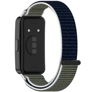 NYLON Vymeniteľný remienok pre Huawei Band 10 / Band 9 / Band 8 zeleno-modrý