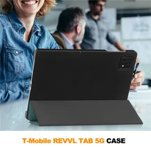LEATHER Zaklápací kryt pre T Tablet zelený