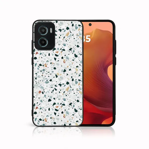 MY ART Ochranný kryt pre Motorola Moto G05 / Moto E15 GREY TERRAZZO (163)