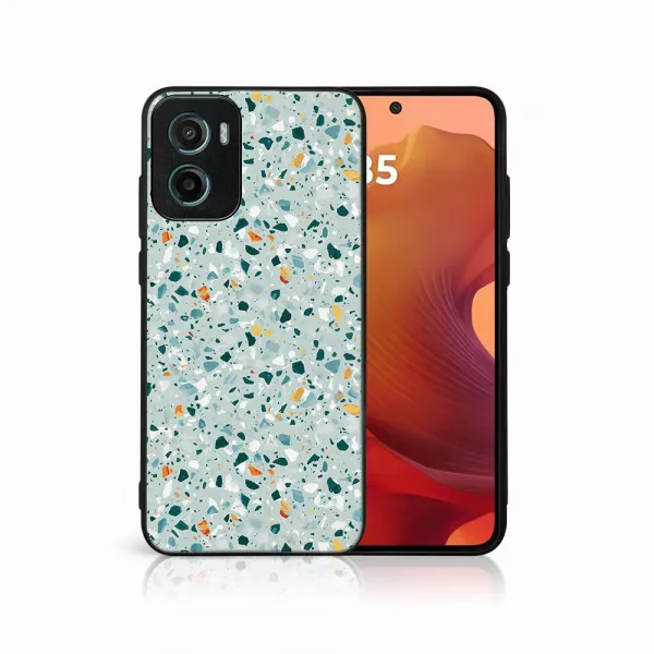 MY ART Ochranný kryt pre Motorola Moto G05 / Moto E15 BLUE TERRAZZO (164)