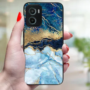 MY ART Ochranný kryt pre Motorola Moto G05 / Moto E15 BLUE MARBLE (141)