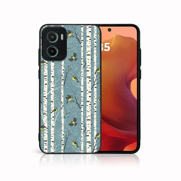 MY ART Kryt s vianočným dizajnom Motorola Moto G05 / Moto E15 BIRCH (072)