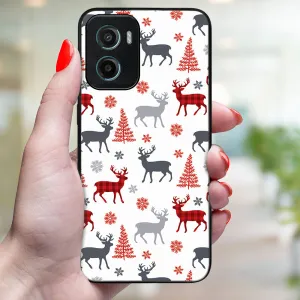 MY ART Kryt s vianočným dizajnom Motorola Moto G05 / Moto E15 DEER (068)