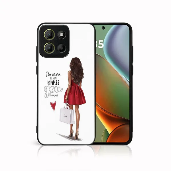 MY ART Ochranný kryt pre Motorola Moto G15 / G15 Power / G17 / G17 Power RED DRESS (137)