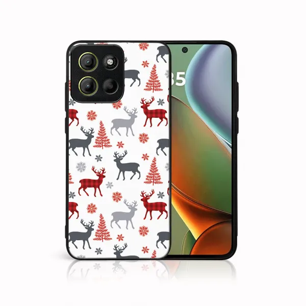 MY ART Kryt s vianočným dizajnom Motorola Moto G15 / G15 Power / G17 / G17 Power DEER (068)
