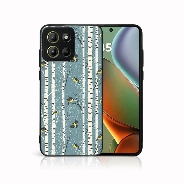 MY ART Kryt s vianočným dizajnom Motorola Moto G15 / G15 Power / G17 / G17 Power BIRCH (072)