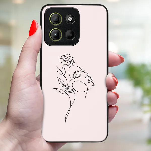 MY ART Ochranný kryt pre Motorola Moto G15 / G15 Power / G17 / G17 Power ROSE GIRL (198)