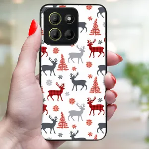 MY ART Kryt s vianočným dizajnom Motorola Moto G15 / G15 Power / G17 / G17 Power DEER (068)
