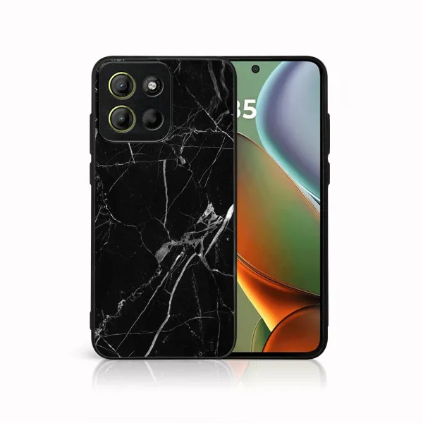 MY ART Ochranný kryt pre Motorola Moto G15 / G15 Power / G17 / G17 Power BLACK MARBLE (142)