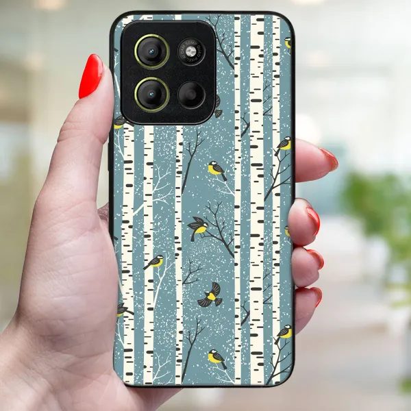 MY ART Kryt s vianočným dizajnom Motorola Moto G15 / G15 Power / G17 / G17 Power BIRCH (072)