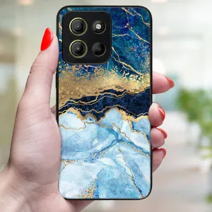 MY ART Ochranný kryt pre Motorola Moto G15 / G15 Power / G17 / G17 Power BLUE MARBLE (141)